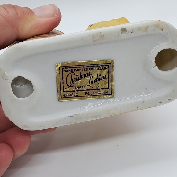 VTG Christmas Luvkins Jasco 1978 Hand painted porcelain Boy with Lantern - Picture 8 of 8